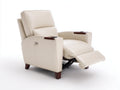 Sillones reclinables de piel sintética 92x88x104 cm - beige - diseño clásico para salón