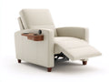 Sillones reclinables cuero sintético 92x96x103 cm blanco estilo moderno